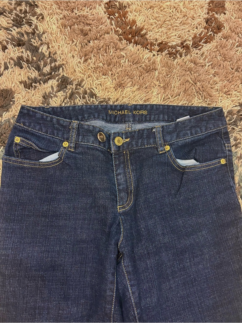 Michael Kors Dark Blue Straight Leg Jeans